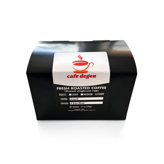 6 Bean Blend 12 Pack Single Serve Coffee Capsules (K-Cups)